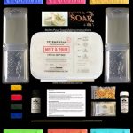 Soap Making Kit with Colour, Fragrance & 10 Spring Shaped Moulds